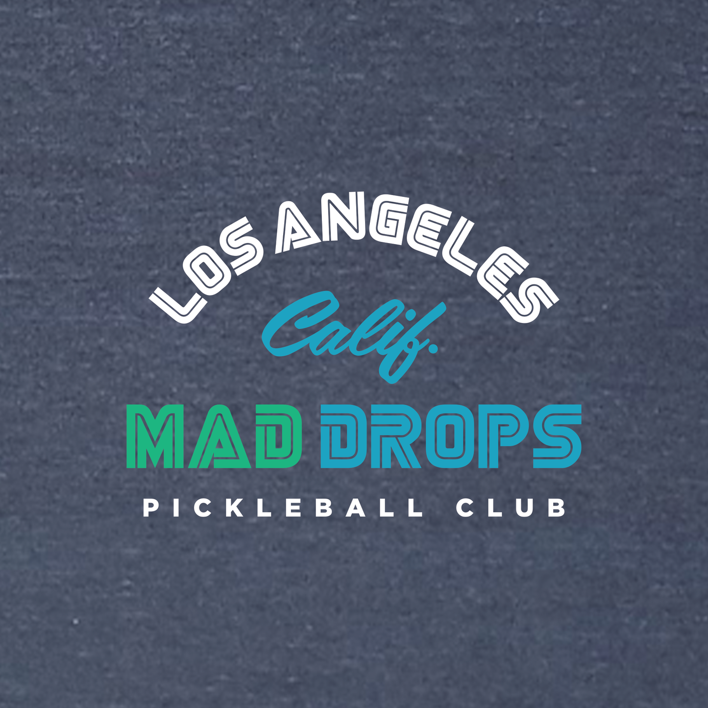 Next Level Heather Navy Mad Drops Shirt